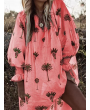 Bohemian Tree Print Long Sleeve Dress For Women