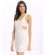 Women Sexy V-neck Bodycon Sleeveless Solid Color Mini Dress