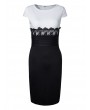 OL Crochet Lace Women Fitted Pencil Bodycon Dress